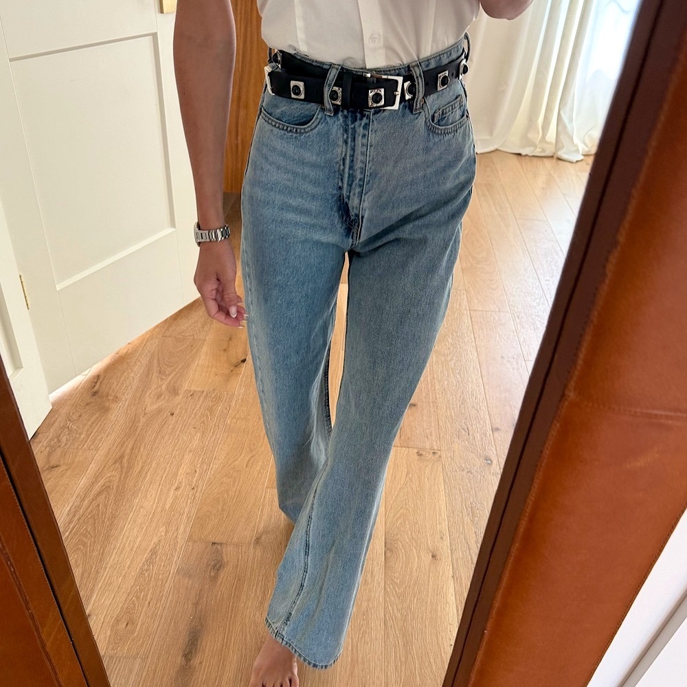 Like New 2P Ultra High Waist Mom Jean